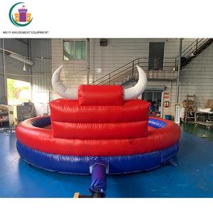 Tapis de bulle mécanique gonflable, rouge et bleu, avec Machine à air, jeux de saut Rodeo <span class=keywords><strong>Bull</strong></span> - Product Image 2
