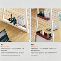 Table haute de bar, bureau debout et table haute de réunion, design moderne – conçue pour les zones de bar en open space – personnalisable pour usage commercial