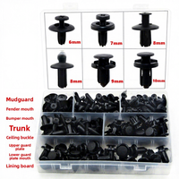 Kit de 120 attaches universelles en nylon pour carrosserie de voiture : rivets, clips de fixation pour pare-chocs, ailes, passages de roue, panneaux de coffre et garnitures
