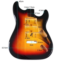 Wholesale Electric Guitar Bodies 39 Inch Solid Wood Finished Samples Available Color From Under Production Line