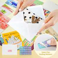 60 cartes d'anniversaire uniques avec enveloppes et autocollants, cartes d'anniversaire vierges 4*6 en vrac, boîte de cartes d'anniversaire pour le bureau