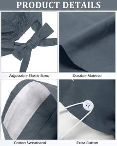 หมวกสครับ หมวกทำงานร้านเสริมสวย ร้านขายสัตว์เลี้ยง คริสต์มาส ปีใหม่ หมวกสครับ ยูนิฟอร์ม ผ้าฝ้าย พิมพ์ลายการ์ตูน ดูดซับเหงื่อ ยืดหยุ่นได้ - Product Image 5