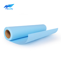 Papel para Plotter CAD, Rollo Azul de Doble Cara, Varios Tamaños de Núcleo, Ecológico y Reciclable