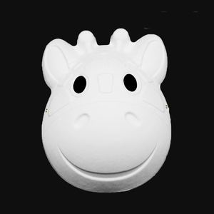 Mascherina personalizzata a tema <span class=keywords><strong>di</strong></span> Halloween mascherabile artigianale a tema Halloween mascherata non dipinta maschere <span class=keywords><strong>di</strong></span> carta bianca non verniciate per bambini - Product Image 1