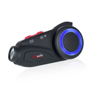 Maxto M3S 2K enregistreur de moto et 6 motocyclistes groupe parlant casque Intercom pour casque de moto