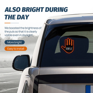 XENPLUS Nuovissima Luce a Dito Medio per Finestrino Auto, Saluta i Passanti, Luce a Dito Medio per Auto, Luci LED per Auto - Product Image 5