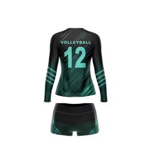 เสื้อวอลเลย์บอลสีเหลืองแบบซับลิเมชั่นเต็มตัว ดีไซน์ใหม่ ขายดี ชุดกีฬาสำหรับผู้หญิง คุณภาพสูง - Product Image 4