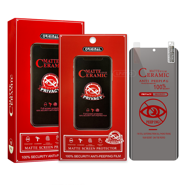 3D Curved Tempered Glass Screen Protector with Matte Ceramic Privacy Anti-Glare & Ultra-Thin for Mobile Phones