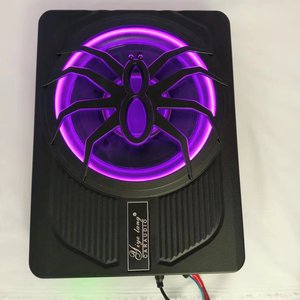 1200W auto Audio attivo <span class=keywords><strong>Subwoofer</strong></span> con amplificatore e tubo per basso 10 pollici telaio in alluminio Single Coil DC 12V altoparlanti per auto - Product Image 4