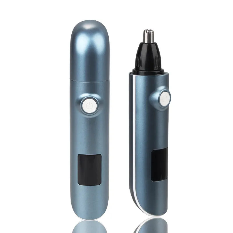 2022 USB Cordless Rechargeable Electric Nose Hair Trimmer Lithium battery Nose Trimmer For Men LED Display