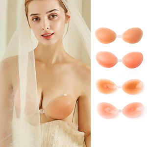 Khác nhau Bốn kích thước áo ngực liền mạch cho phụ nữ backless vô hình dính đẩy lên áo ngực Bơi Silicone áo ngực - Product Image 1