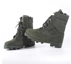 TSB910 Fashion Panama Jungle Green <b>Boots</b> Sage Outdoor Sports <b>Hiking</b> Working Shoes with Side Zip Fast Take off - Product Image 4