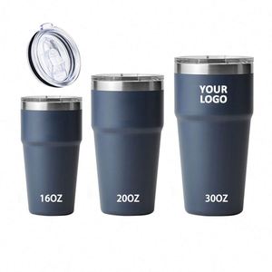 20oz 30oz Powder Coated Tumbler Stackable Stainless Steel Drinking <b>Coffee</b> Cup Double Wall Insulated Mug Sports Water <b>Bottle</b> - Product Image 1