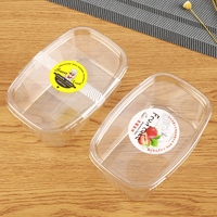 Mini Transparente PET Cupcake-Kuchenboxen Einzelne Dessert-Klare Mini-Kuchenverpackung für Einweg-Plastikbox mit Deckel