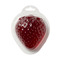 Fraise géante en gomme pelable 135g, grande gomme molle, taille massive, marge élevée, approvisionnement en détail, emballage prêt à l'emploi, vente en gros