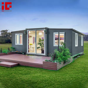 Maison conteneur préfabriquée pliable et extensible de 20 pieds pour l'Australie, maison mobile de luxe pliable, mini-maisons avec 2 chambres - Product Image 2