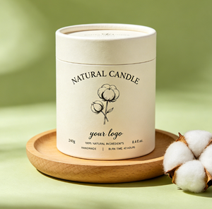 Envase de Tubo de Papel Redondo con Impresión de Logotipo, Caja Ecológica para Velas Aromáticas, Diseño Personalizable - Product Image 2