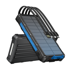 แบตเตอรี่สำรองพลังงานแสงอาทิตย์ขนาด20,000mAh ใหม่พร้อมสายชาร์จและไฟฉายในตัวเป็นตัวเลือกยอดนิยมสำหรับใช้งานกลางแจ้ง - Product Image 4