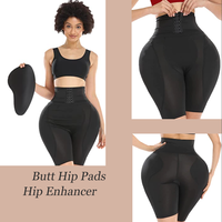 Culotte push-up 3 en 1, gaine sculptante, rehausseur de hanches avec crochets, gaine de taille, culotte gainante, silhouette de corps