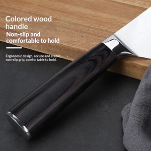 New Wood Kitchen <b>Knife</b> <b>Set</b> Damascus <b>Sharp</b> Stainless Steel Santoku Chef Paring <b>Knife</b> for Household Use - Product Image 2