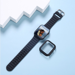 สายนาฬิกาซิลิโคนเหลวแฟชั่นสำหรับ Iwatch 38/40/41มม.,เคสฝาครอบกระจกสำหรับเปลี่ยนสายนาฬิกา - Product Image 6