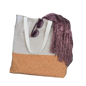 Elegant Economic Custom <b>Unique</b> Design 12oz Cotton Canvas Cork Tote <b>Bag</b> Soft Canvas Cotton Handle Shopping <b>Bag</b> With Own Logo - Product Image 5