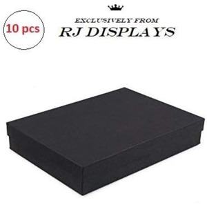 Caja de regalo para joyería negra mate rellena de algodón, caja de embalaje para joyería de cartón, personalizable según la demanda - Product Image 4
