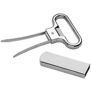 Hỗ Trợ Thêm Logo Của Bạn Trên Hai Chai Rượu Vang Bạc Prong Thép Không Gỉ Ah Vì Vậy, Dụng Cụ Mở Chai Rượu Vang Cổ Điển Và Cao Cấp - Product Image 5