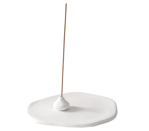 Porte-encens en céramique irrégulier, porte-encens en céramique simple, brûleur d'encens en forme de pomelo et de citrouille pour le yoga - Product Image 1