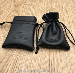 Petit sac à cordon en cuir PU - Product Image 3
