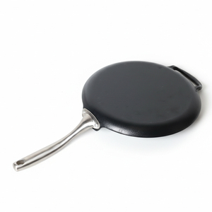 Panela de Ferro Fundido Leve Preta Pré-Tratada para Pizza e Cozinha com Cabo de Metal para Uso em Restaurantes - Product Image 4