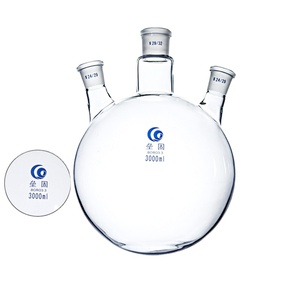 Loikaw Lab Glassware Frasco de tres cuellos Vidrio de laboratorio Frasco de ebullición de fondo redondo Frasco volumétrico personalizado Química - Product Image 4