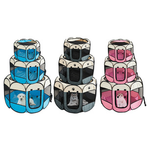 Jaulas para perros funcionales y elegantes, Oxford perreras, casas transpirables, jaulas de bandeja de plástico para animales pequeños, perfectas para descansar y dormir - Product Image 1