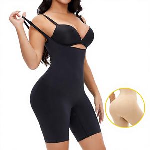 Vêtements sculptants pour femmes européennes et américaines, grandes tailles, sans couture, antibactériens, en polyester, pour remodeler le corps, renforcer la taille et sculpter le ventre - Product Image 1