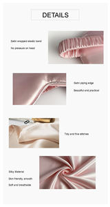 Ensemble de sommeil <span class=keywords><strong>en</strong></span> satin de <span class=keywords><strong>soie</strong></span> doux masque de sommeil <span class=keywords><strong>en</strong></span> satin personnalisé chouchous et <span class=keywords><strong>taie</strong></span> <span class=keywords><strong>d</strong></span>'<span class=keywords><strong>oreiller</strong></span> pour cheveux - Product Image 5