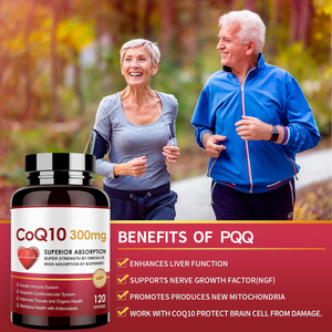 תוסף צמחי CoQ10 300 מיליגרם קפסולות רכות של קואנזים סופר-ספיגה מוצרים ליופי תומכים בבריאות הלב 120 יחידות לנשים - Product Image 3