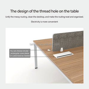 Phân vùng Máy Trạm văn phòng mô-đun hiện đại 2/4/6 chỗ ngồi nội thất văn phòng bàn văn phòng và Máy Trạm - Product Image 6