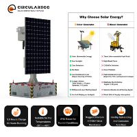 En stock, tour d'éclairage mobile solaire à conception modulaire, galvanisée à chaud