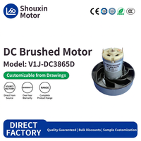 Moteur d'aspirateur efficace 7.4V 12V 18V 24V, ensemble moteur de nettoyeur de cylindre avec boîtier de roulement scellé pour montage d'appareils électroménagers