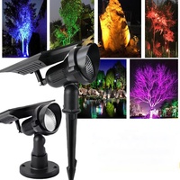 Lampes solaires d'extérieur en aluminium IP65 pour arbres, installation par insertion, contrôle de l'éclairage, lampes LED pour allées de jardin, vente en gros d'usine
