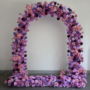 Usine En Gros Fleur Artificielle Tout Rose Fleur Mur Intérieur Arche De Fleurs De Mariage pour La Décoration De Mariage - Product Image 2