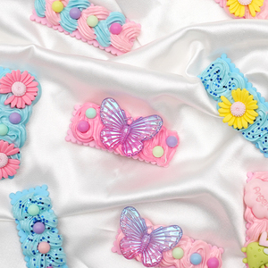 Clips à cheveux personnalisés pour filles, simulation de crème adhésive, simulation de crème fouettée, colle pour la décoration artisanale DIY - Product Image 4