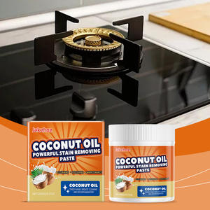 JAKEHOE Produits chimiques ménagers multi-usages Détergent à l'huile de noix de coco Crème de cuisine Dégraissage Polissage Nettoyant de surface - Product Image 1