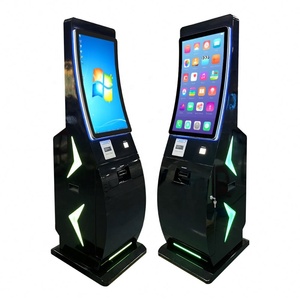 Latest 32 Inch Curved Screen Self Service Cash Register Kiosk Spectral Payout NV200 QR <b>Printer</b> Cash Payment Kiosks - Product Image 5
