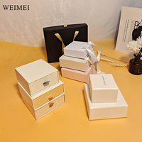 WEIMEI prix usine Logo personnalisé boîtes à bijoux en carton pratique boîte coulissante tiroir boîtes d'emballage avec insert