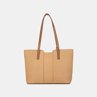 Usine OEM Vente en Gros Nouvelle Arrivée BAGCO Marque 6 Couleurs Grand Sac Cabas Épaule avec Ruban Sac à Main Femme Sac Fourre-Tout en Cuir PU Personnalisé