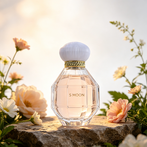 Botella de Perfume Vacía de 100 ml, Diseño Irregular Único de Primera Clase, con Forma de <span class=keywords><strong>Granada</strong></span> de Mano, con Pulverizador y Caja - Product Image 2