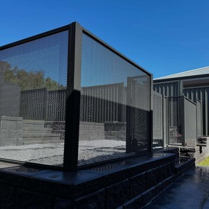 Freestanding có thể tháo rời an ninh Nhôm hàng rào riêng tư cho an toàn ngoài trời cho hồ bơi inground mô hình 3D bao gồm - Product Image 2