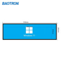 Monitor Layar Sentuh Panel Sentuh Industri 37 Inci 1920x540 Antarmuka USB 16:9 Langsung dari Pabrik untuk Bisnis