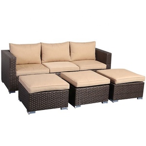 Alta muebles <span class=keywords><strong>de</strong></span> jardín <span class=keywords><strong>de</strong></span> ratán/mimbre resina <span class=keywords><strong>de</strong></span> mimbre cojín conversación al aire libre juego <span class=keywords><strong>de</strong></span> sofá sillas - Product Image 3